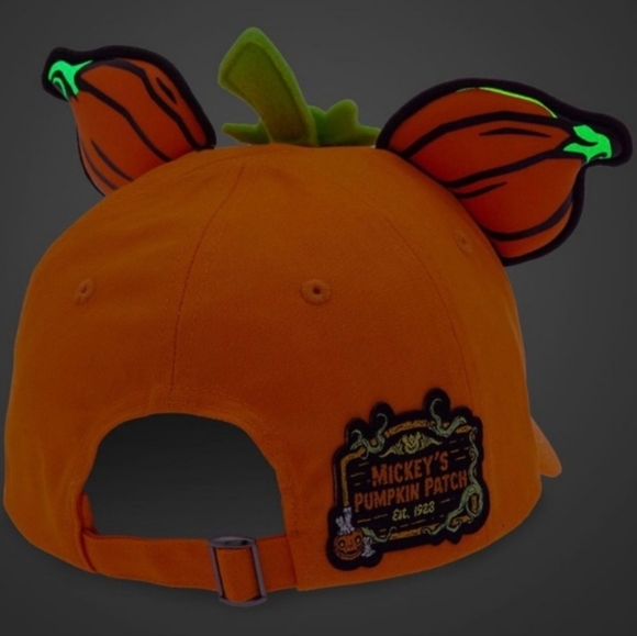 Disney Mickey Mouse GLOWS IN THE DARK Pumpkin Patch Hat - Picture 2 of 8